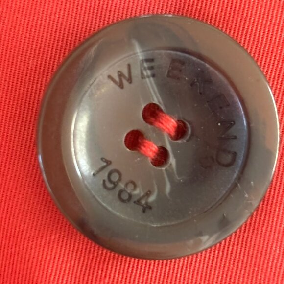 Weekend Max Mara Red Trenchcoat Sz 10 - Picture 6 of 7